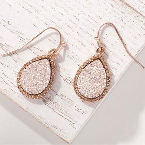 Brand new rose gold earrings